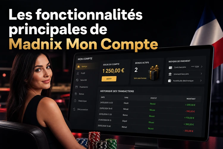 Les fonctionnalités principales de Madnix Mon Compte